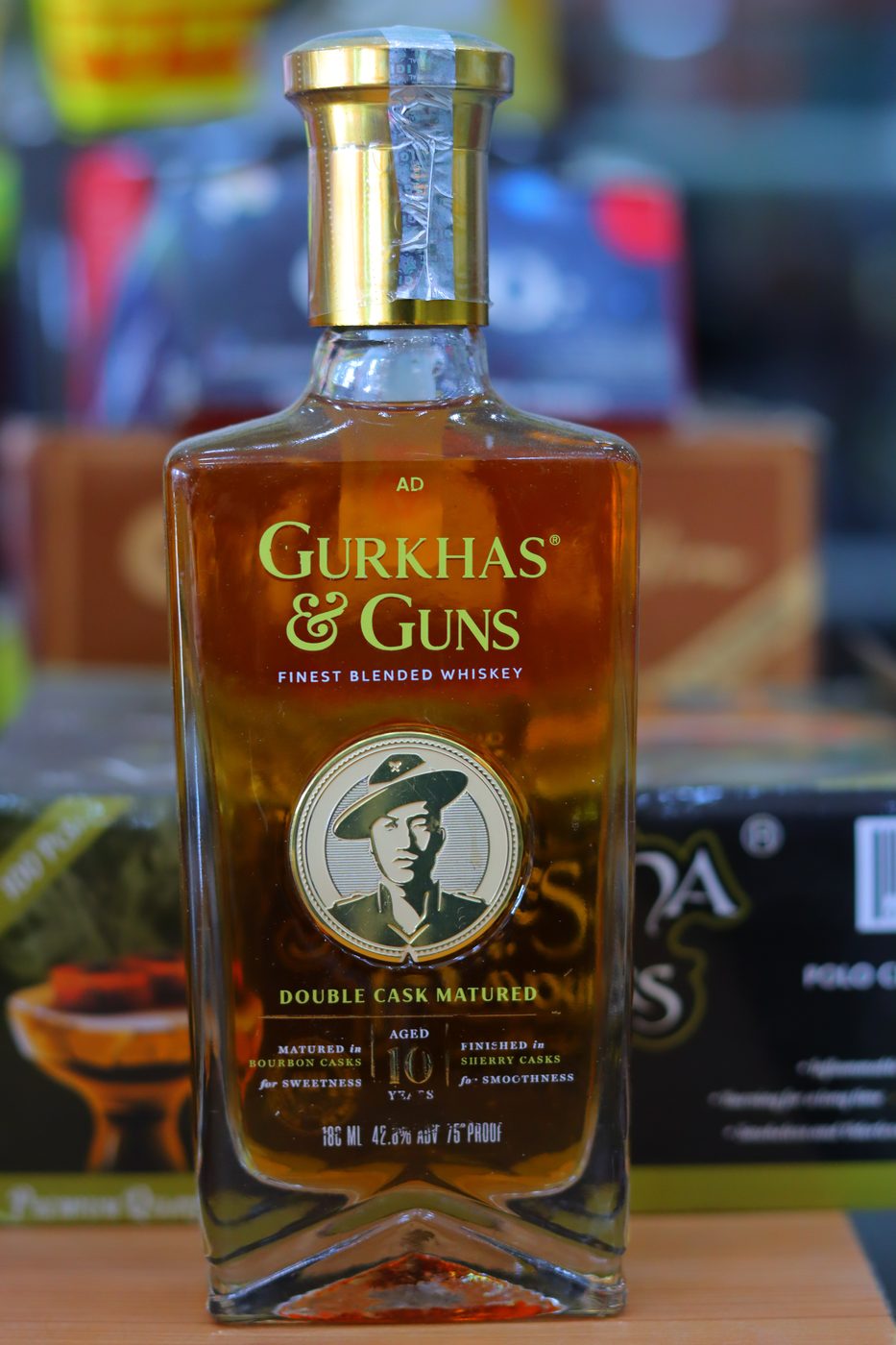 GURKHAS & GUN FB WHISKEY 180ML