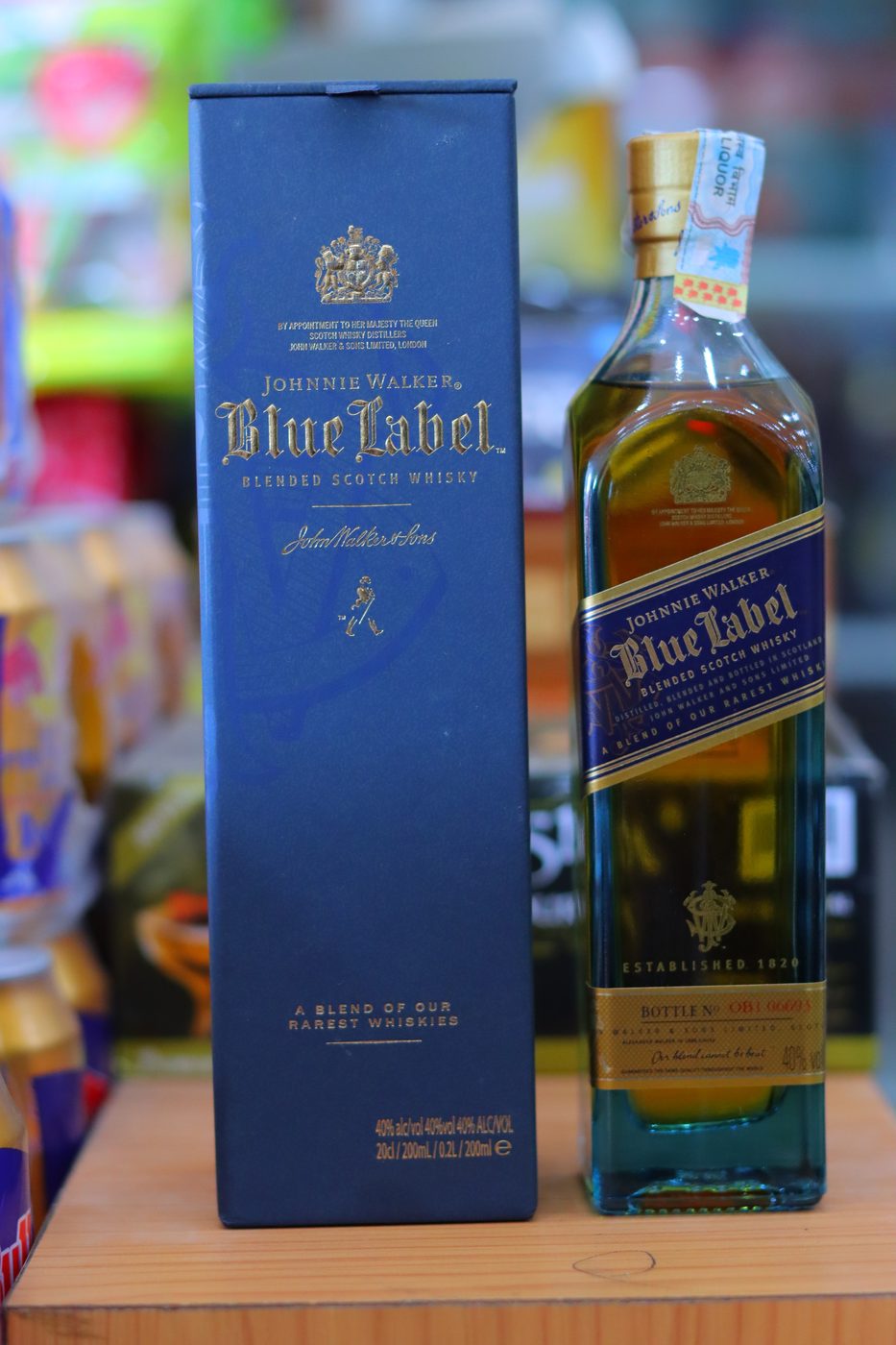 JW BLUE LABEL 200ML MRP-10000/-