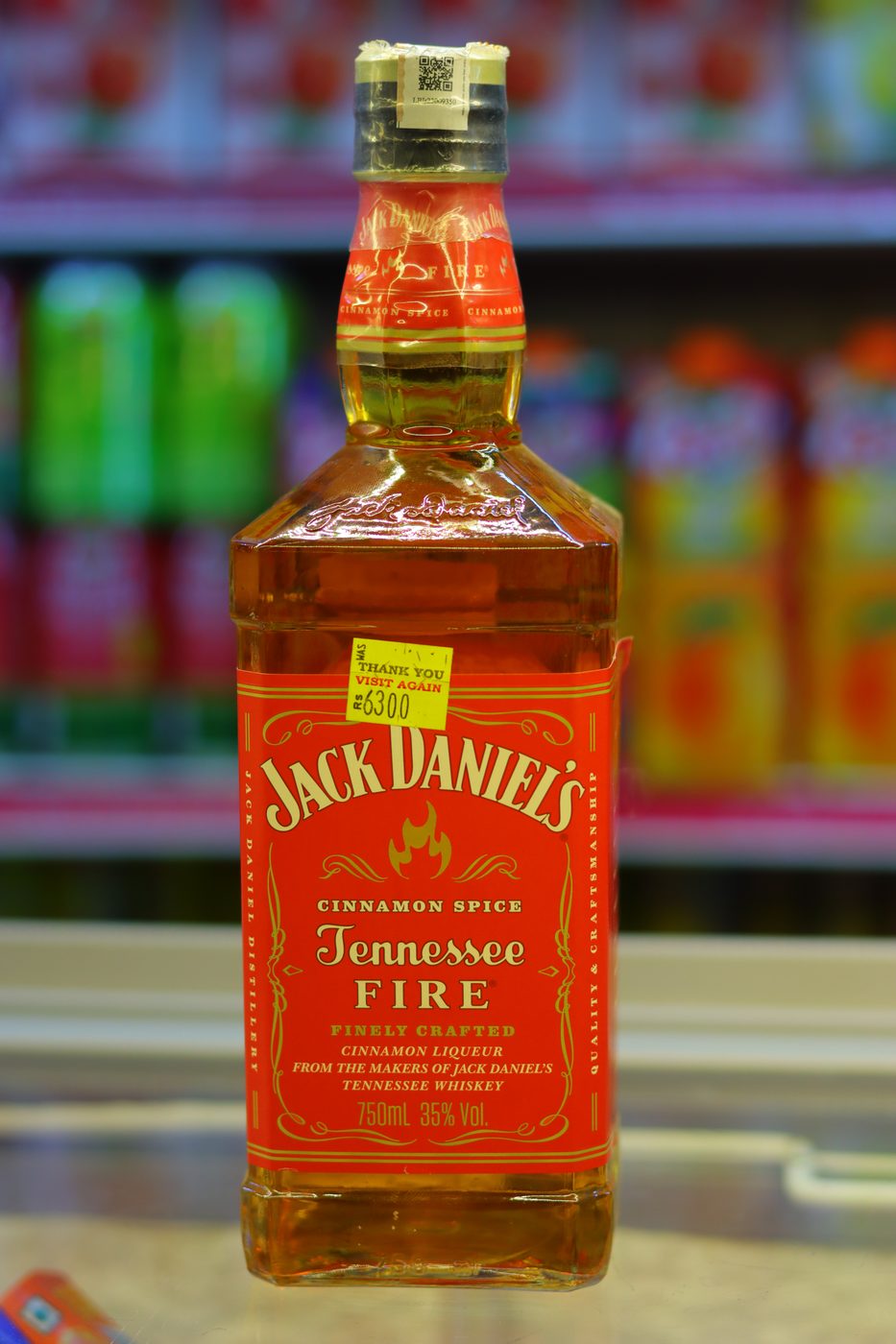 JACK DANIELS JENNESSEE FIRE WHISKEY 750ML MRP-6500